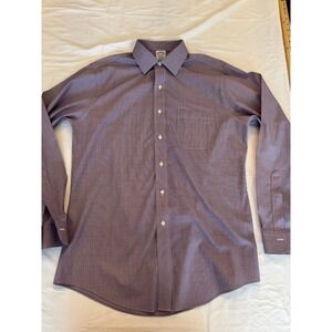 Brooks Brothers Mens 16-35 Classic Fit Non-Iron Supima Cotton Dress Shirt Purple